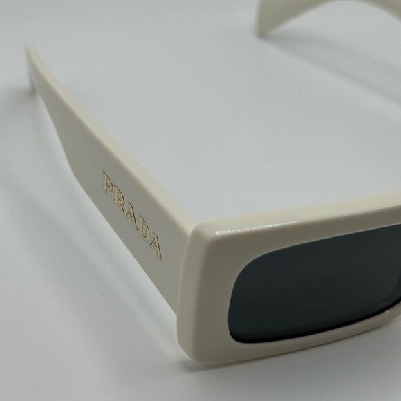 PRADA Sunglasses PRA07S 1425S0 Talc/Dark Grey Women NEW main image 11
